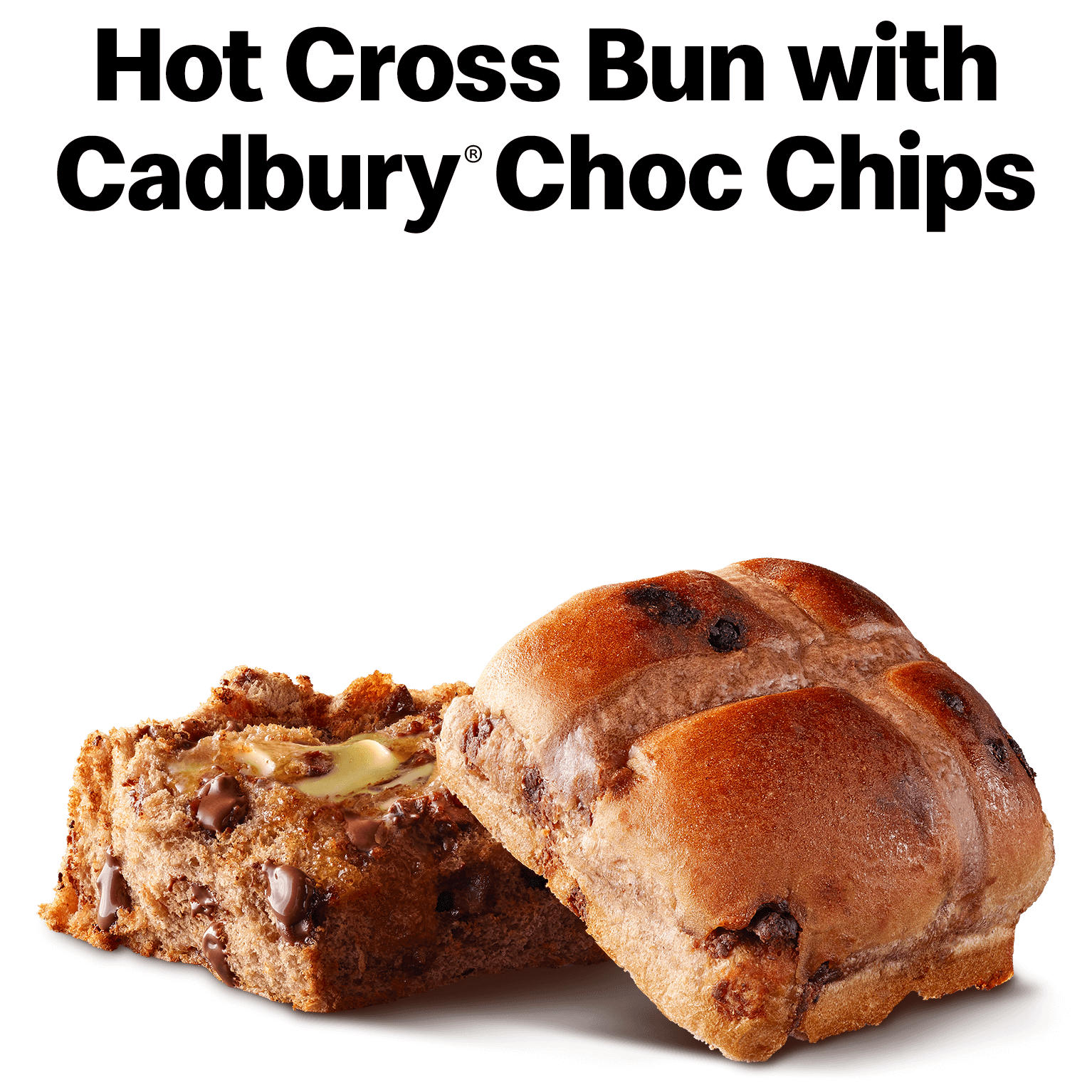 Choc Chip Hot Cross Bun McDonald's Australia